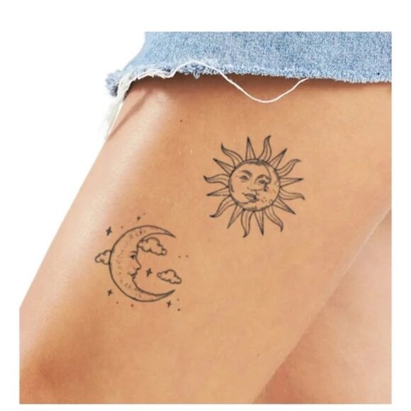 NEW inkbox temporary tattoos ☀️ sun & moon - Picture 9 of 12